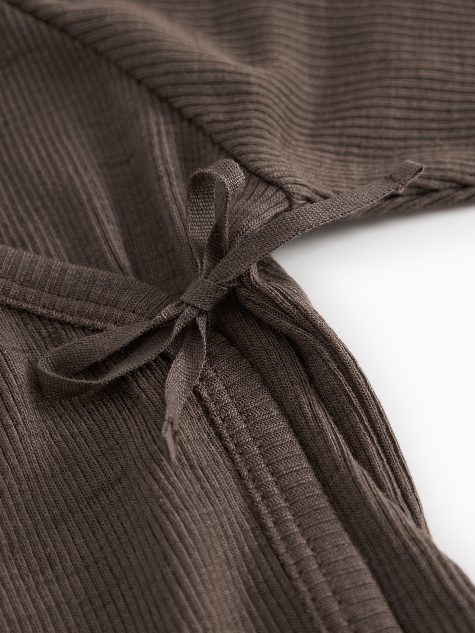 Merino Wool Wrap Romper Long Sleeve - Terre