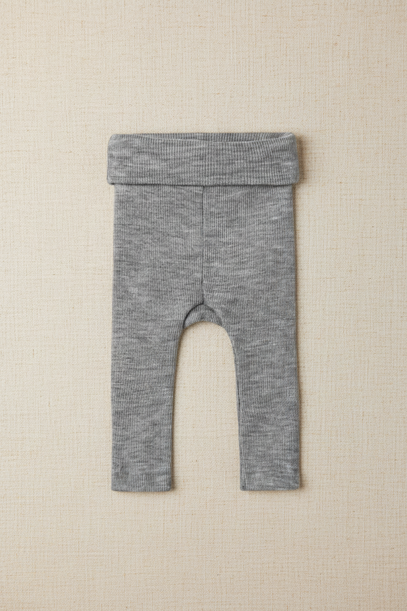 Merino Wool Trousers - Gray