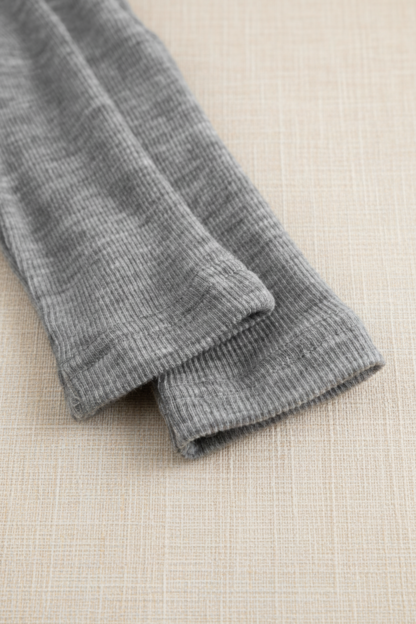 Merino Wool Trousers - Gray