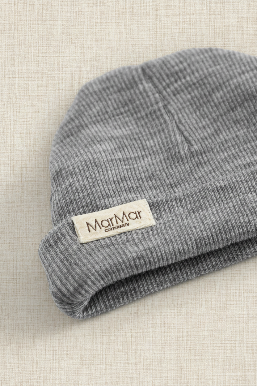 Merino Wool Baby Hat - Gray