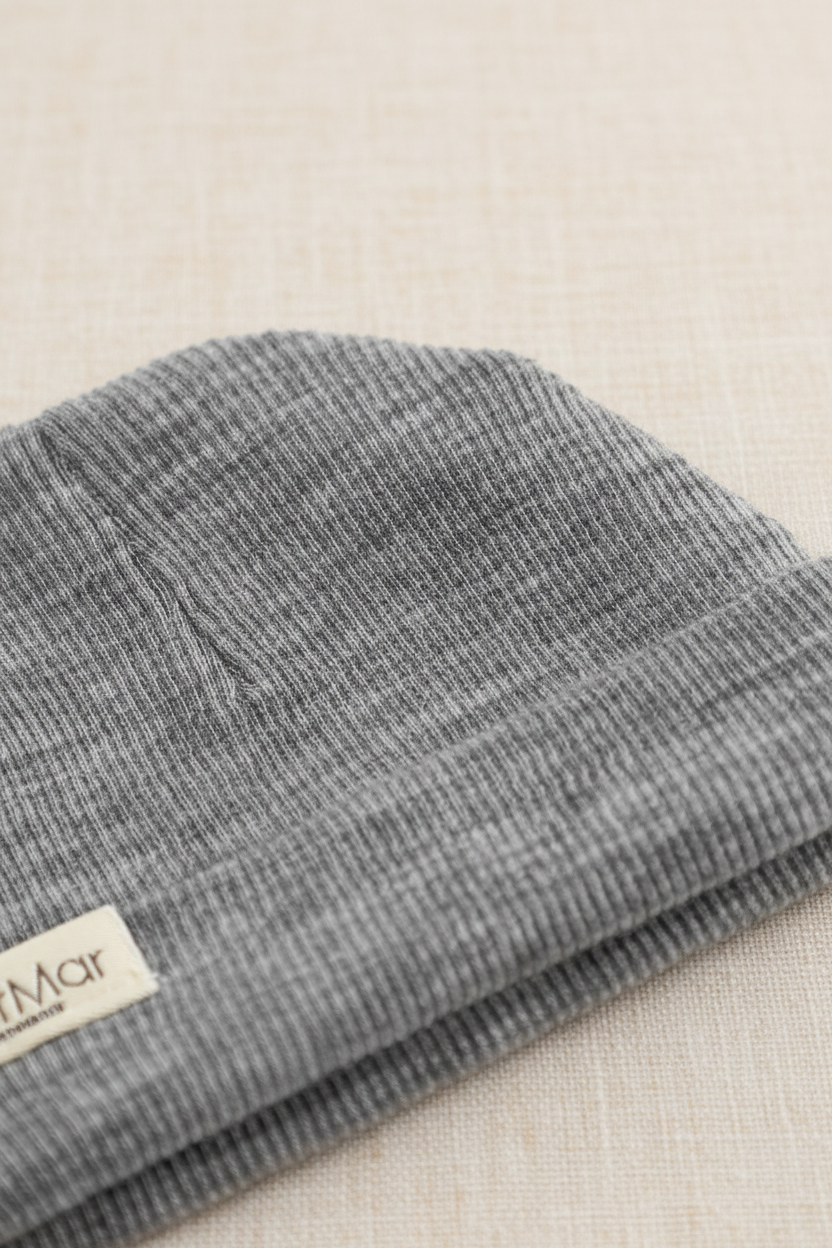 Merino Wool Baby Hat - Gray