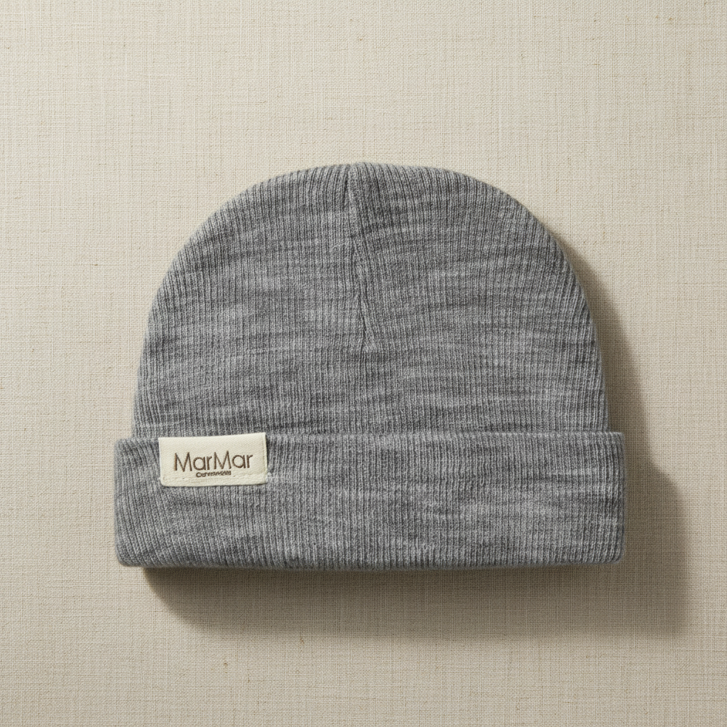 Merino Wool Baby Hat - Gray