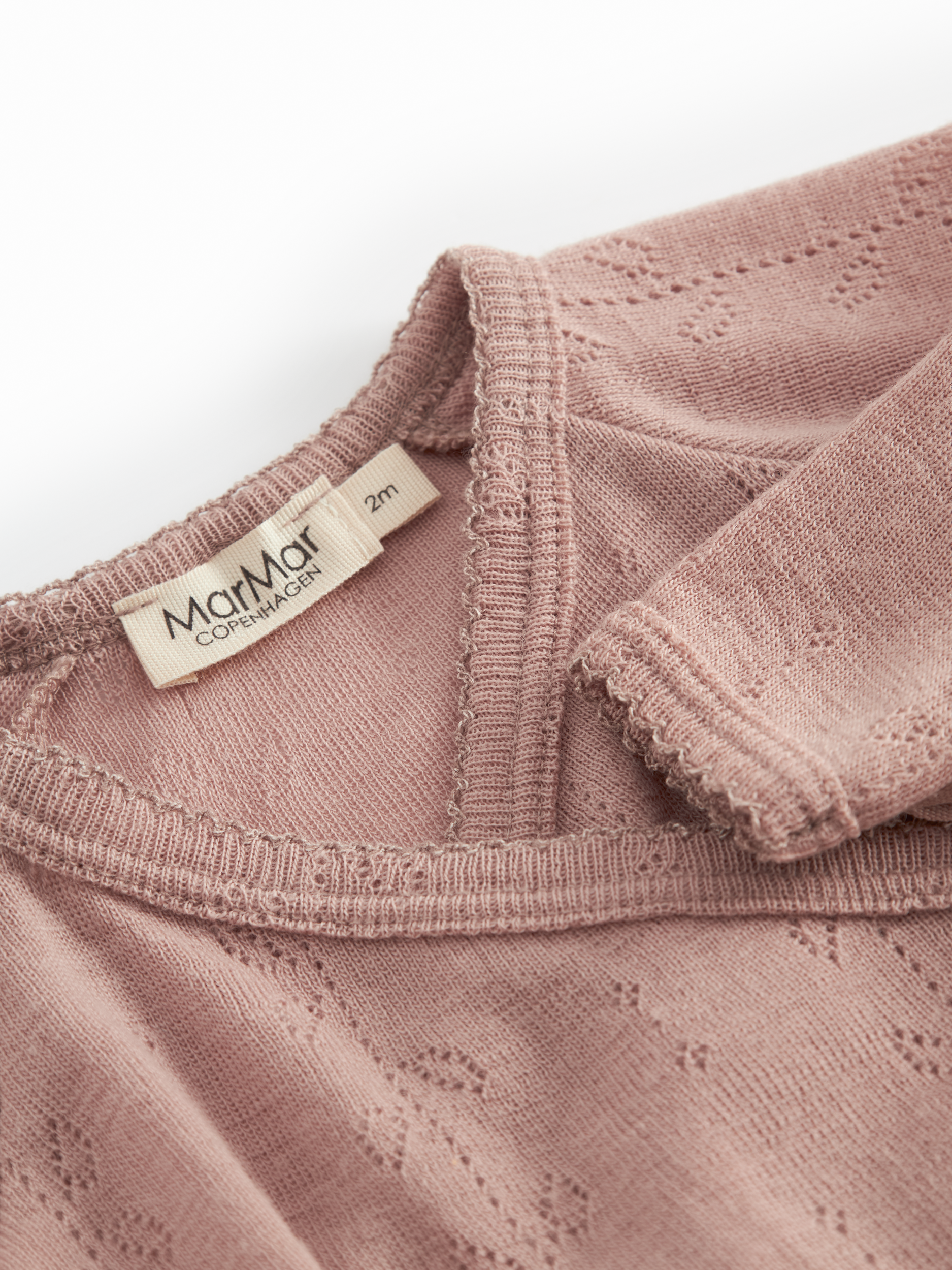 Merino Wool Wrap Romper Long Sleeve - Burnt Rose