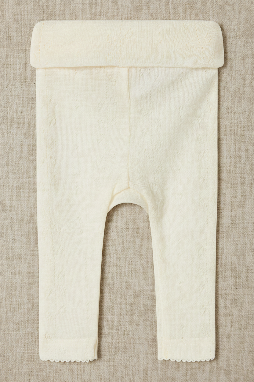 Merino Wool Trousers Pattern - Natural