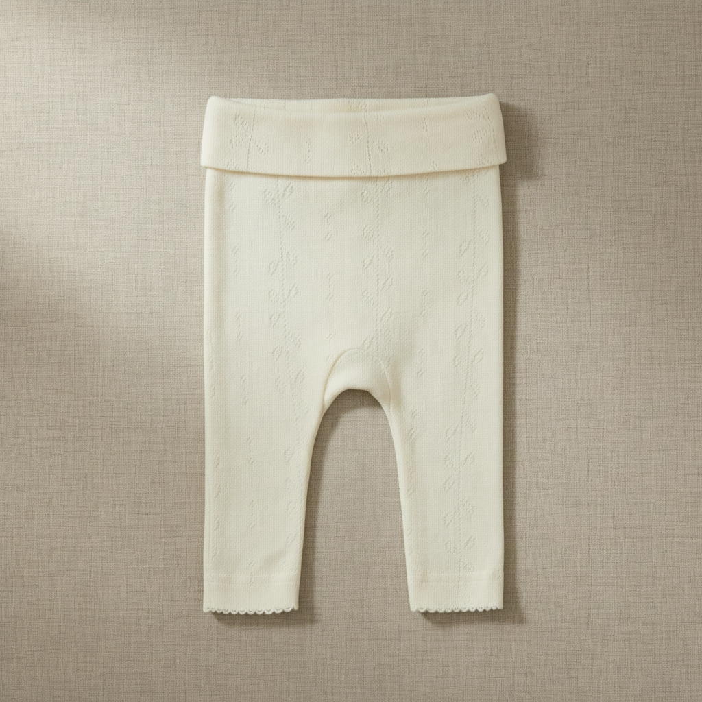 Merino Wool Trousers Pattern - Natural