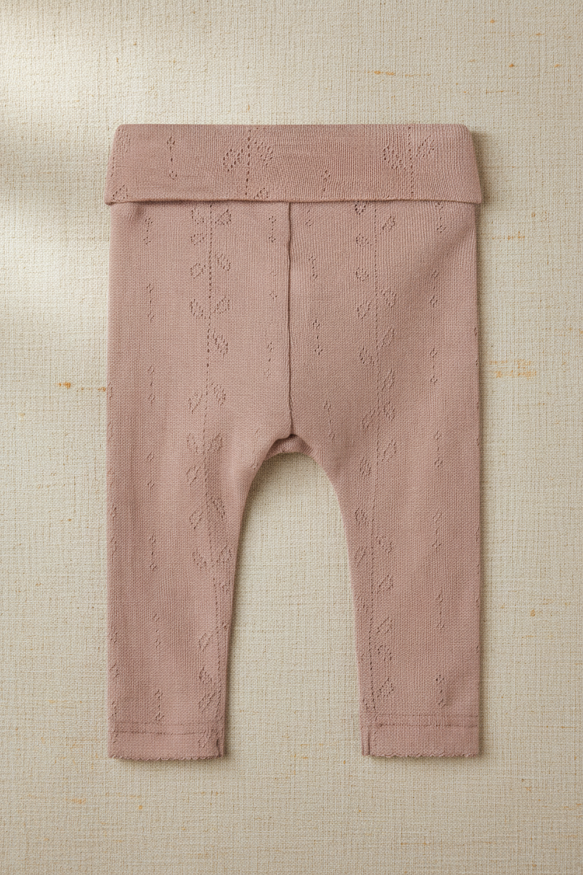 Merino Wool Trousers Pattern - Pink