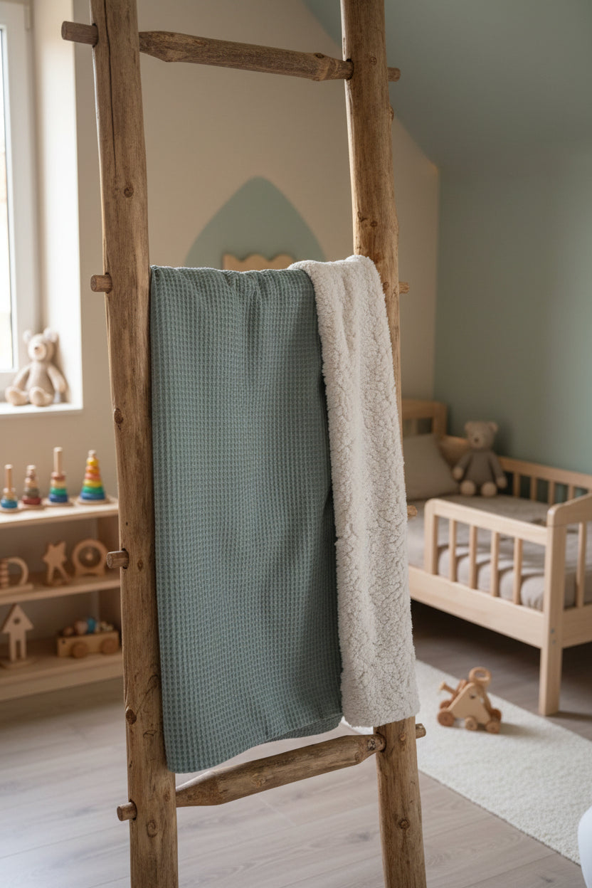 Teddy Blanket Old Green