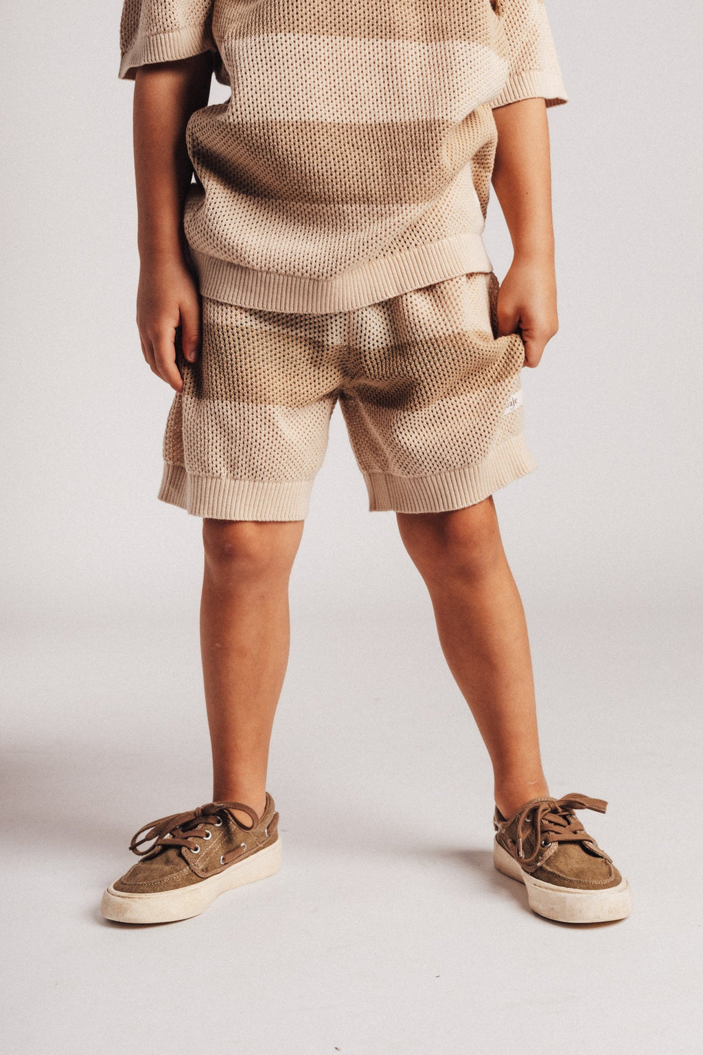 Short Beige Stripes