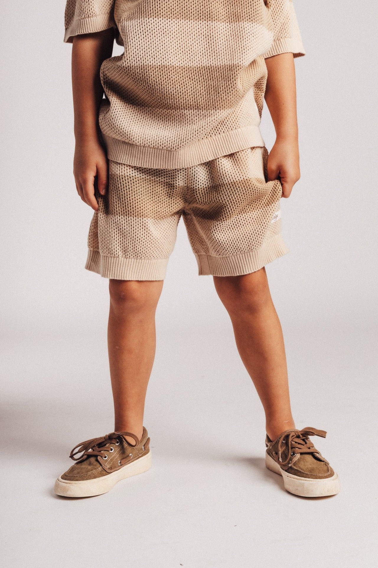 Short Beige Stripes