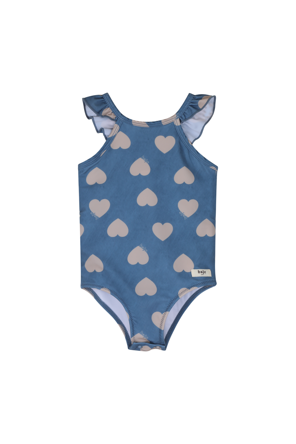 Swimsuit Hearts Blue Denim