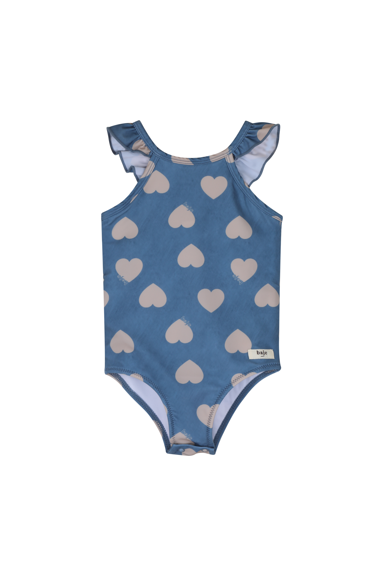 Swimsuit Hearts Blue Denim
