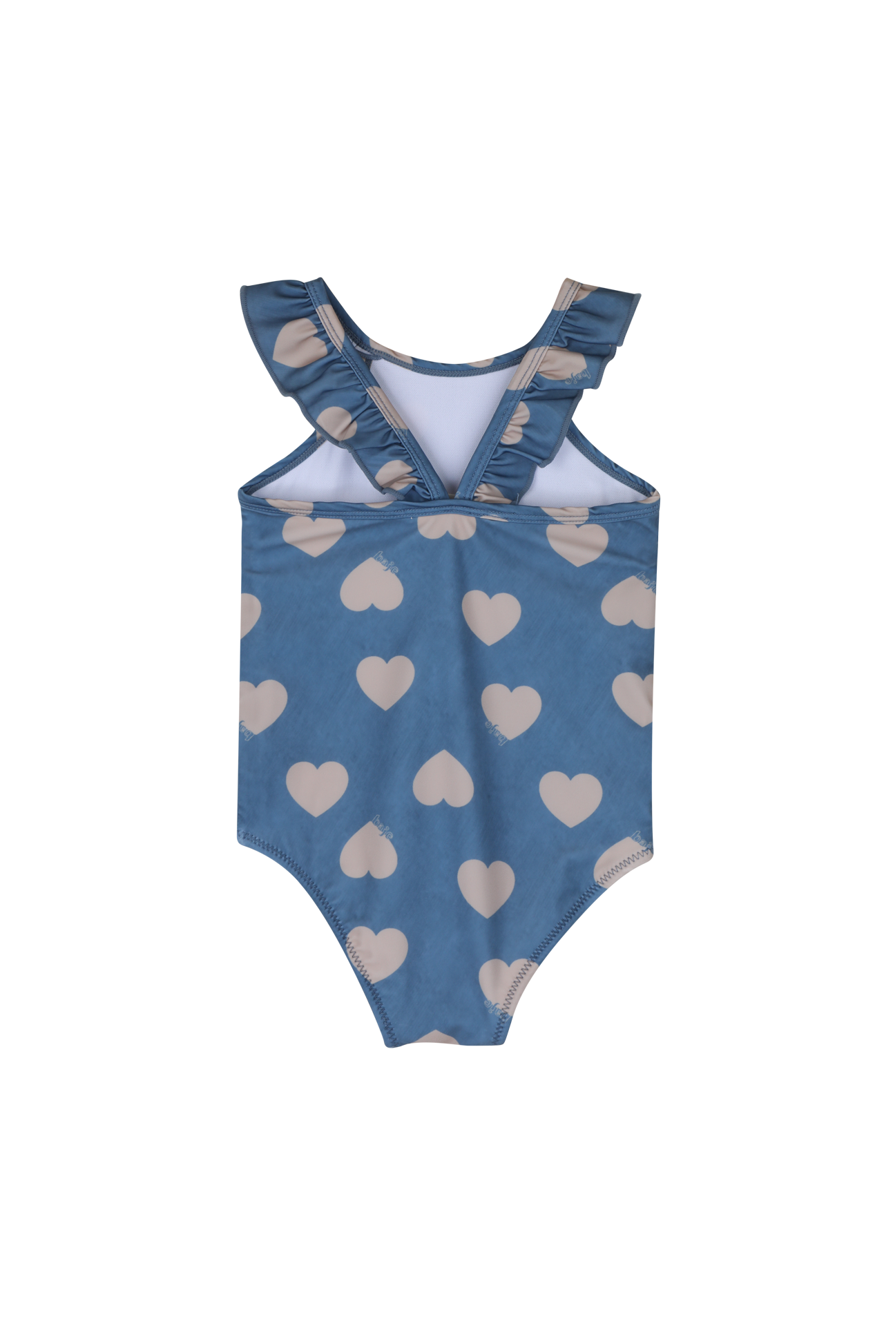 Swimsuit Hearts Blue Denim
