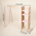 Kids Wooden Clothing Rack