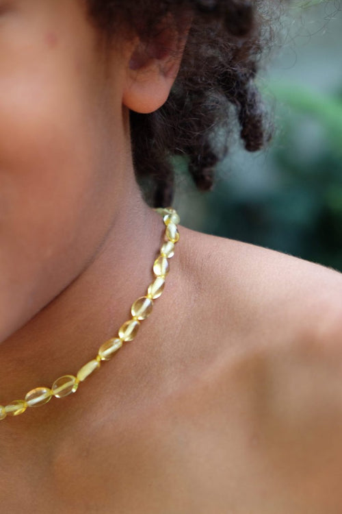 Amber Necklace - Lemon