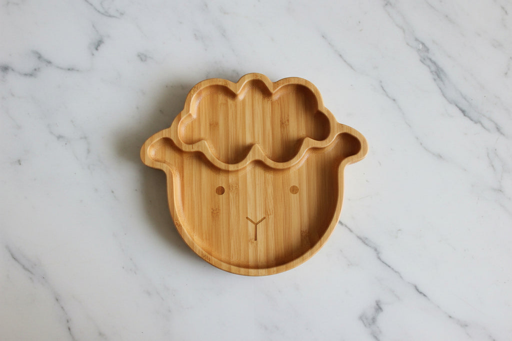 Wooden sheep-shaped tray 