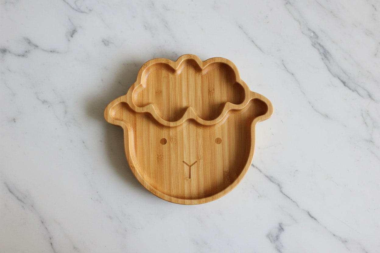 Wooden sheep-shaped tray 