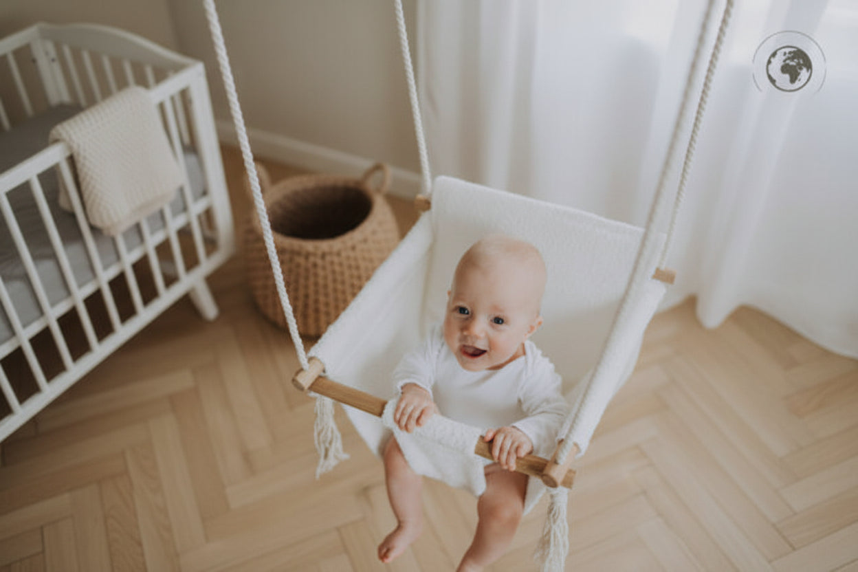 BaBi Baby Swing - Bouclé Snow White