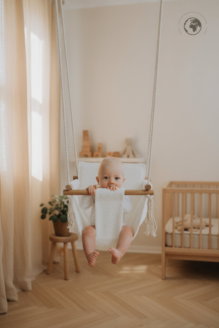 BaBi Baby Swing - Bouclé Snow White