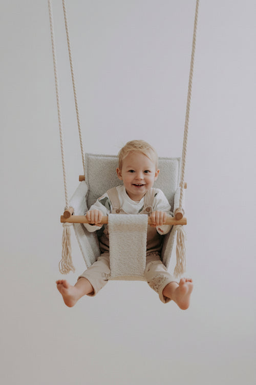 BaBi Baby Swing - Bouclé Ice Grey