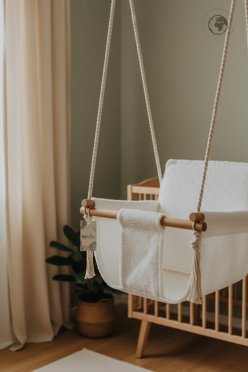 BaBi Baby Swing - Bouclé Snow White