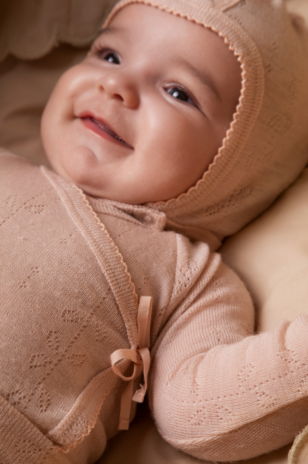 Merino Wool Wrap Romper Long Sleeve - Burnt Rose