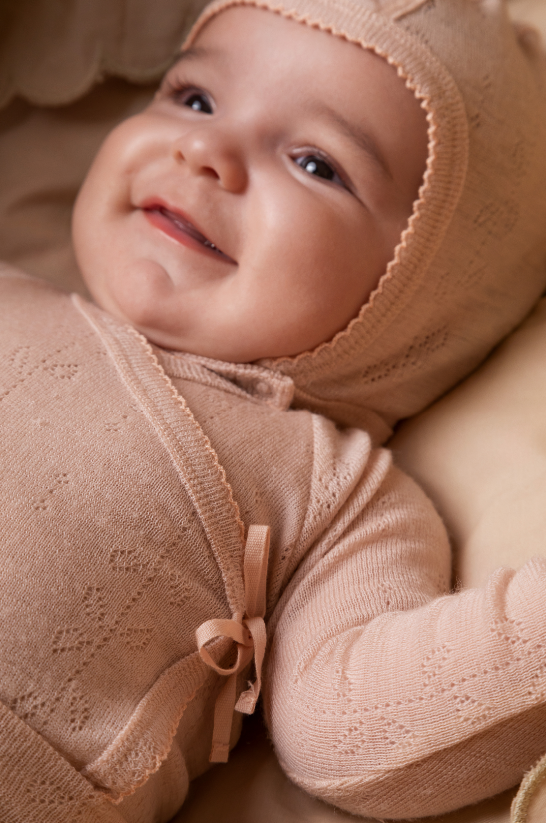 Merino Wool Wrap Romper Long Sleeve - Burnt Rose