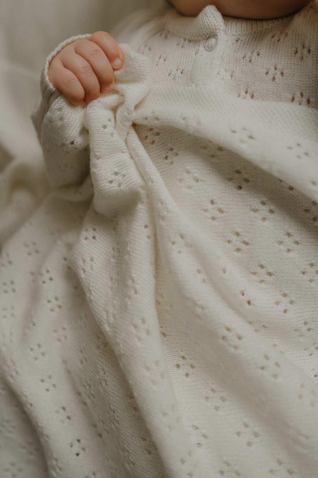 Merino Wool Blanket & Bonnet - Flower