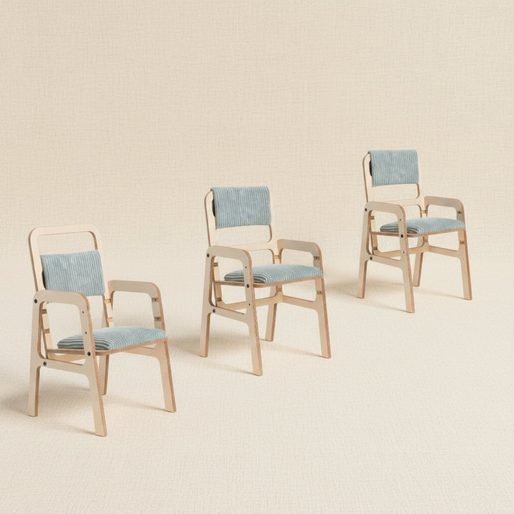 Adjustable Children Chair Luula - Mint Green