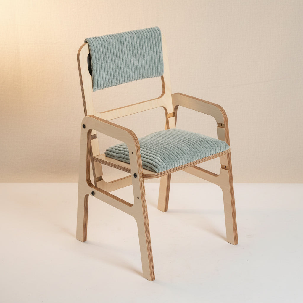 Adjustable Children Chair Luula - Mint Green