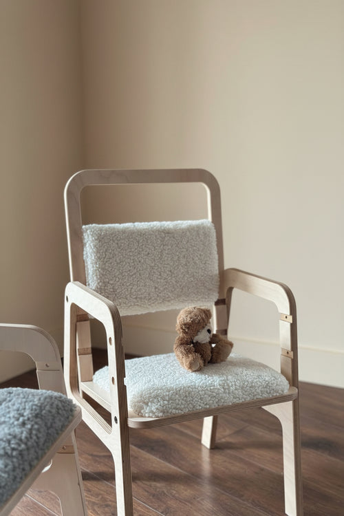 Adjustable Children Chair Luula - Vanilla Lamb