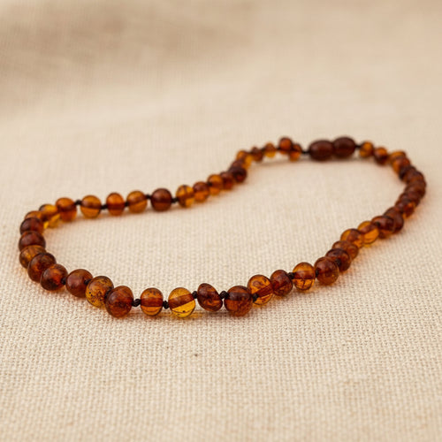 Amber Necklace - Cognac