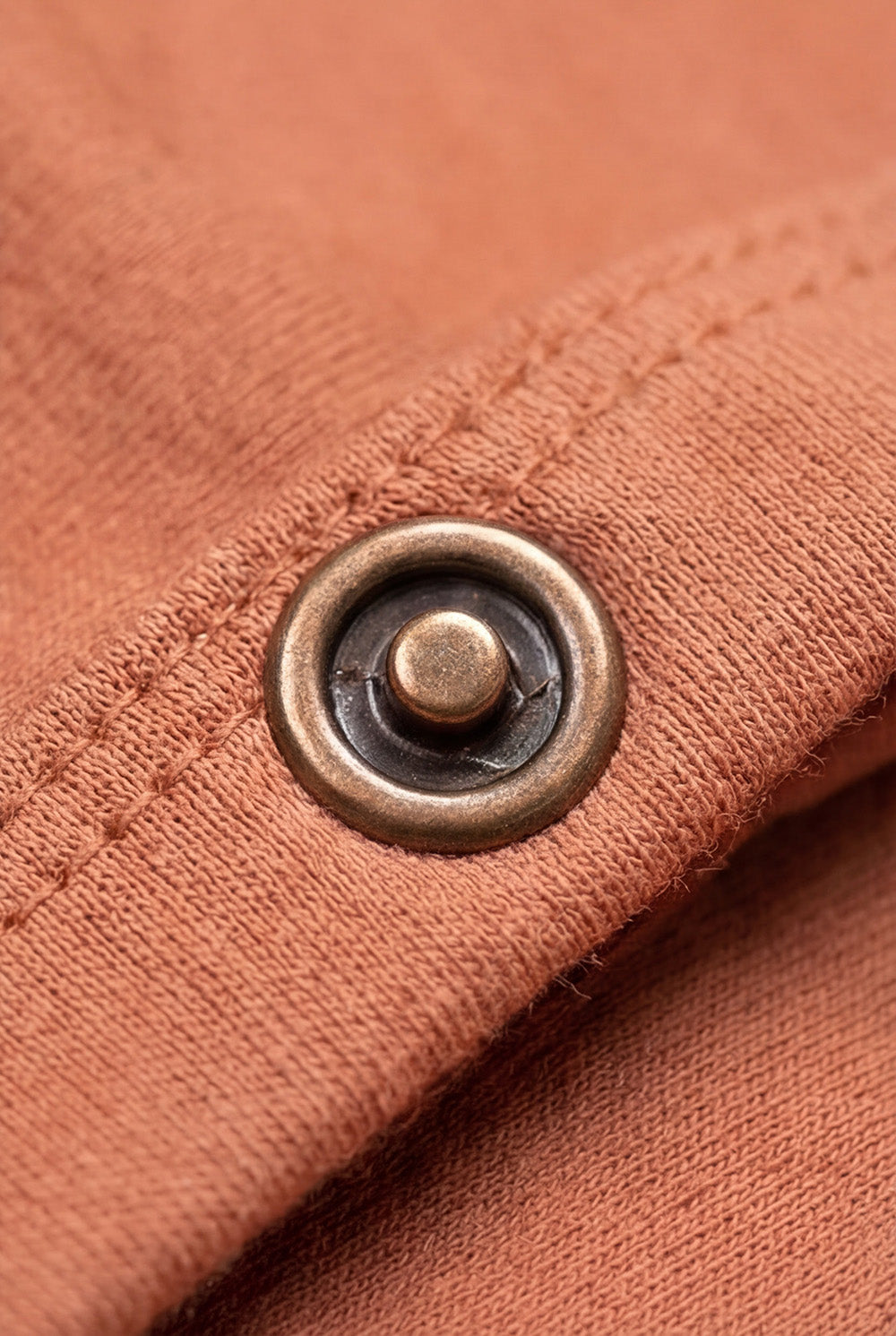 Merino Wool Wrap Romper Suit - Coral Gold
