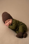 Wollen baby pakje / playsuit - Merinowol - Fir Green