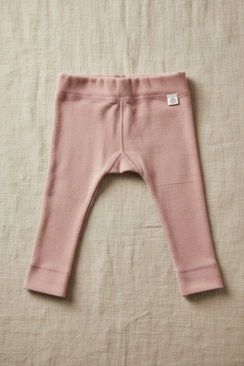 Merino Wool Trousers - Misty Rose