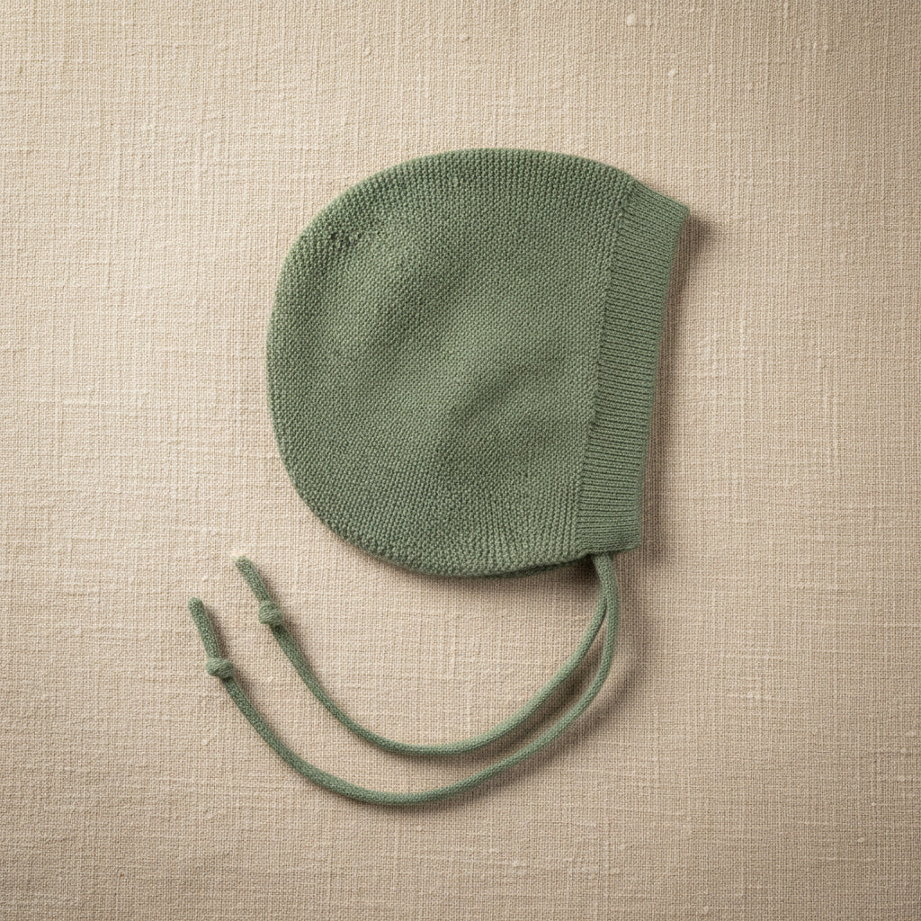 Merino Wool Baby Tie Hat - Harper