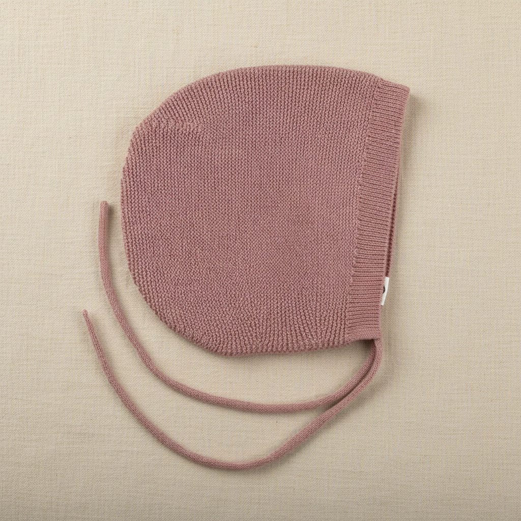 Merino Wool Baby Tie Hat - Haze