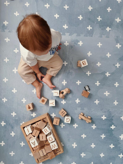 Foam Puzzle Playmat - Cross Azure