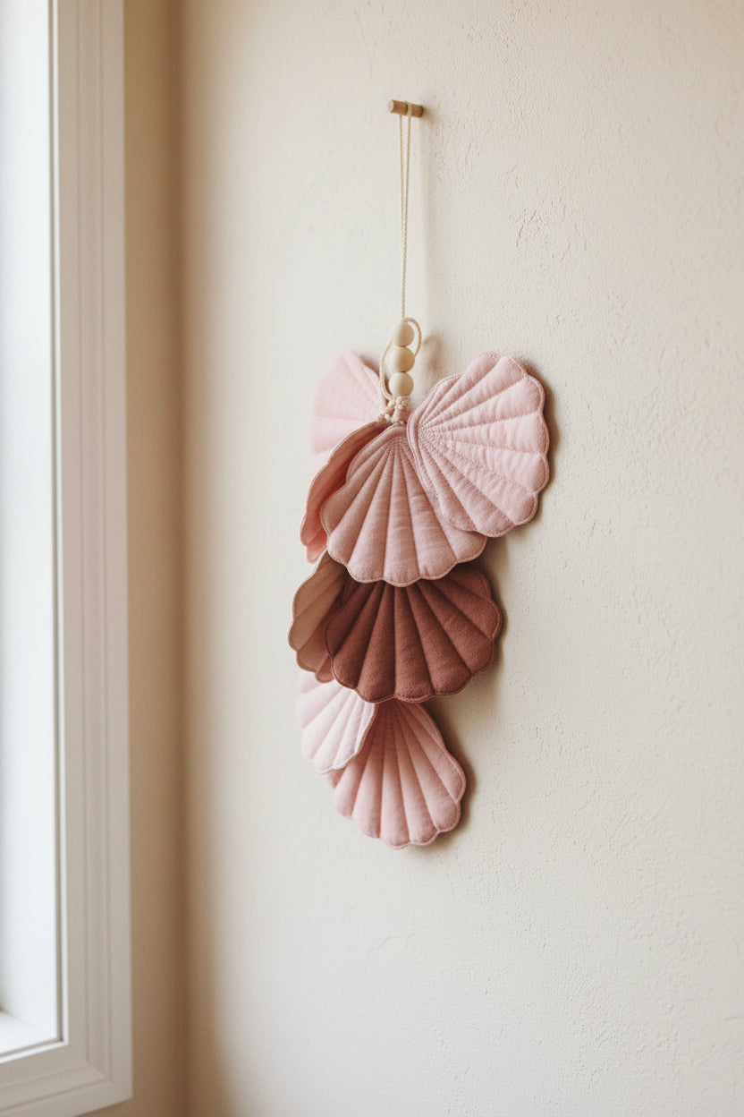 Shell Garland - Powder Pink