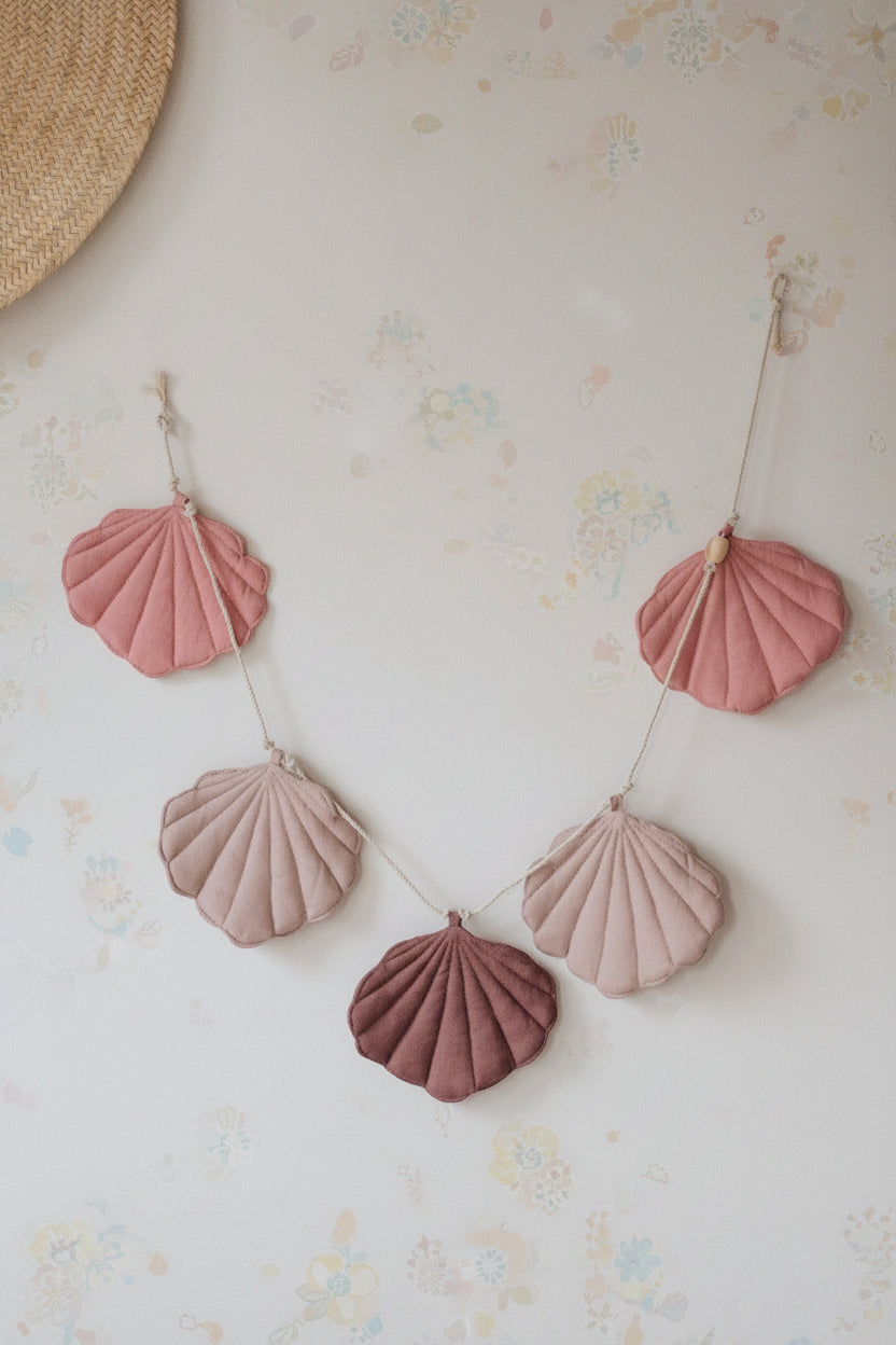 Shell Garland - Powder Pink