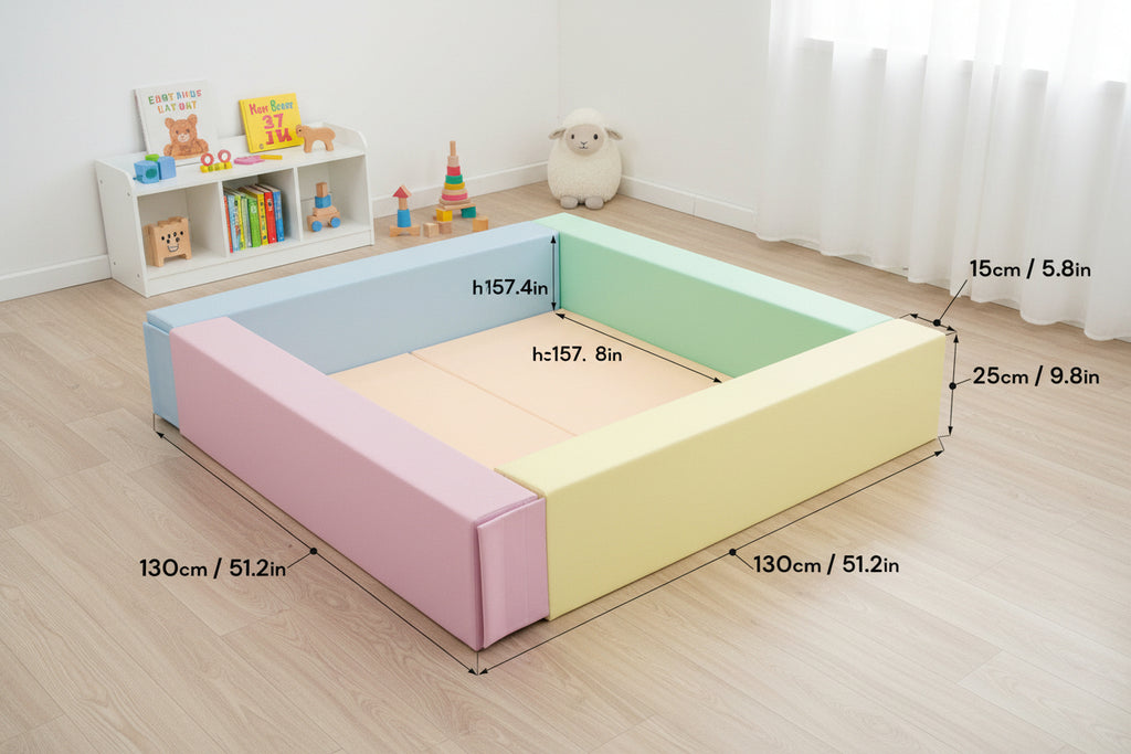 Soft Play Ball Pit - Light Pastel