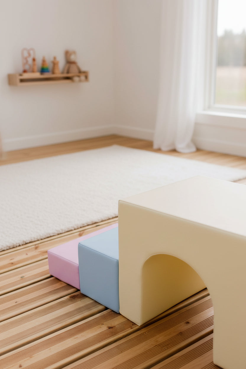 Soft Play 10 Foam Block Set - Light Pastel Creativity