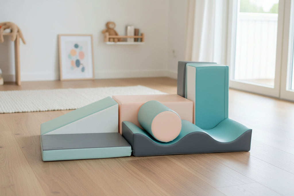 Soft Play 7 Foam Block Set - Light Pastel Discoverer