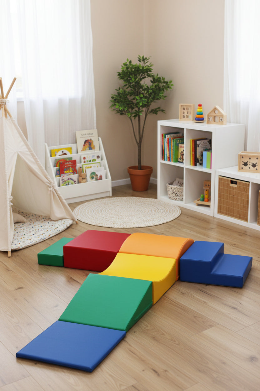 Soft Play 7 Foam Block Set - Multicolor Little Crawler