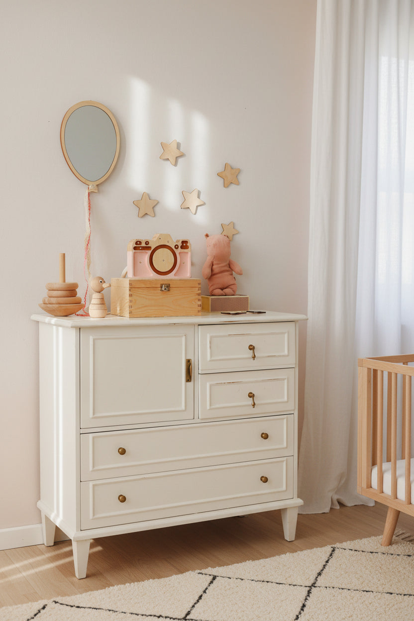 Kids Room Balloon Mirror – Child-Friendly Acrylic & Wood