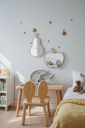 Kids Room Pear Mirror – Child-Friendly Acrylic & Wood
