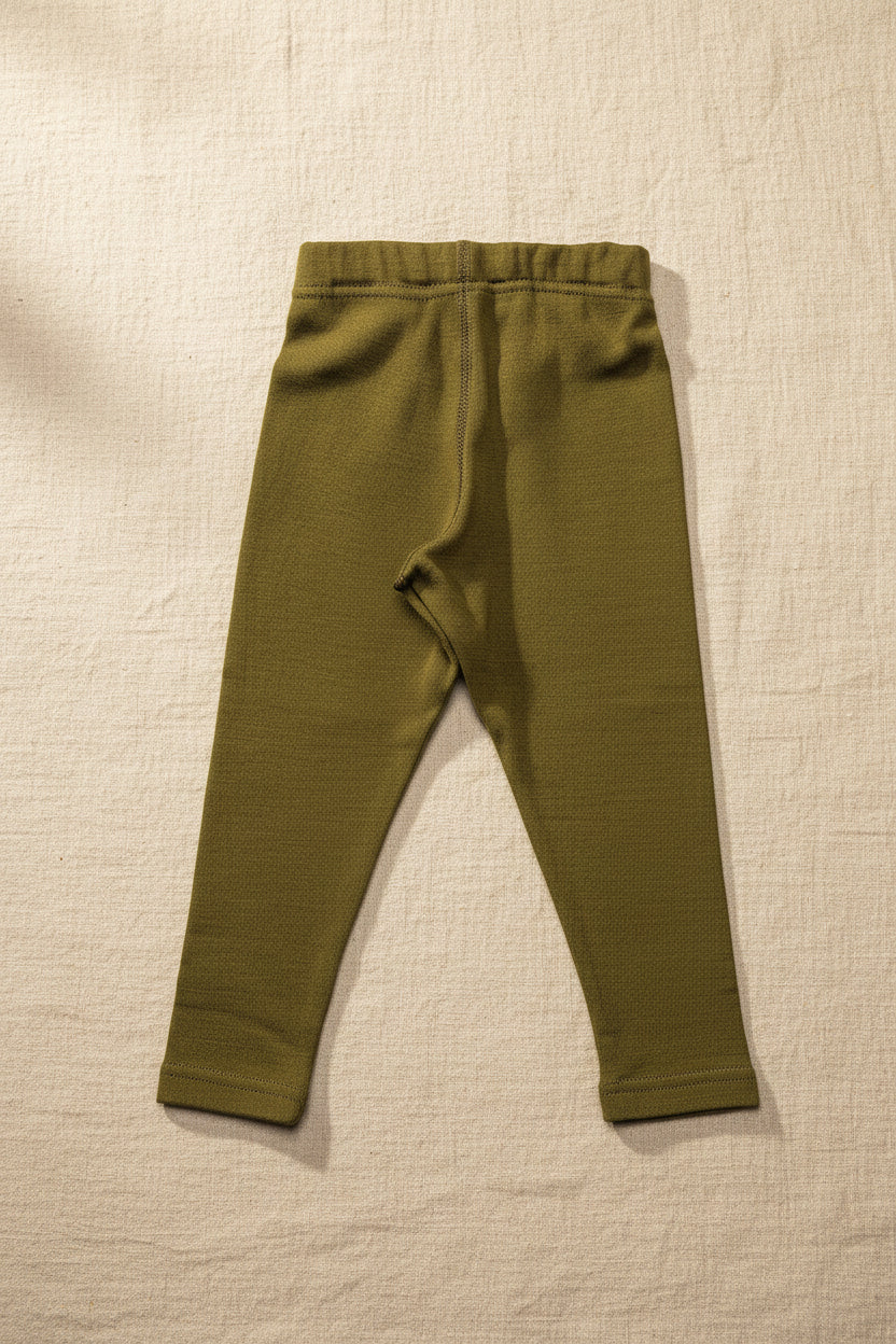 Merino Wool Trousers - Fir Green