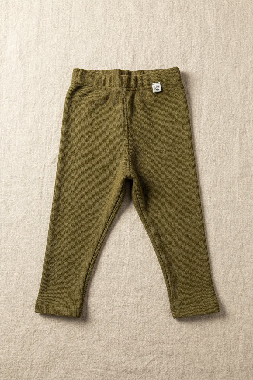Merino Wool Trousers - Fir Green