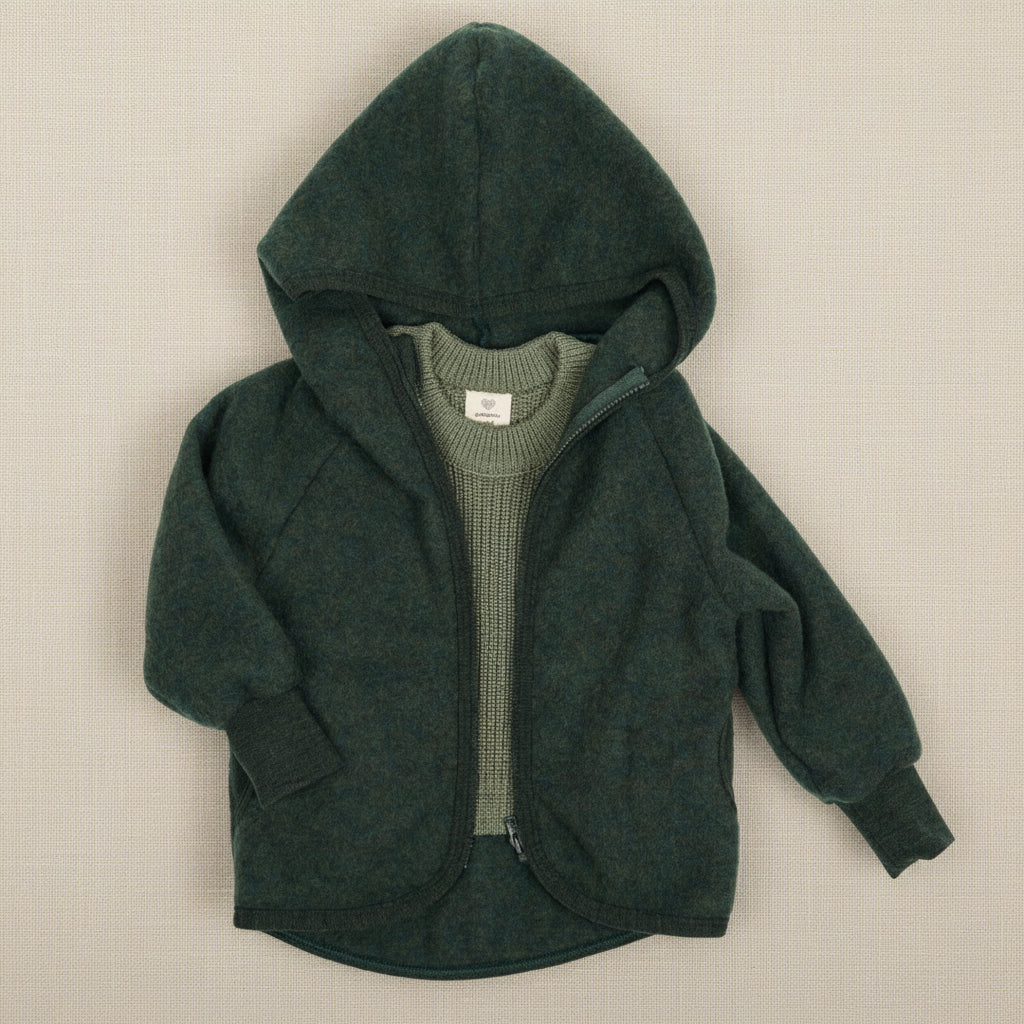 Lambie Cloud Pine Merino Wool Jacket