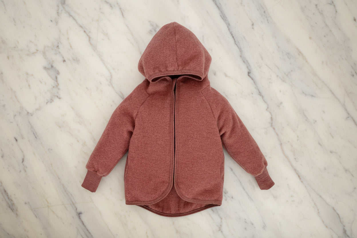 Lambie Cloud Rosewood Merino Wool Jacket