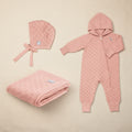 HAPPINESS Gift Set For Baby - Blanket, Romper and Bonnet